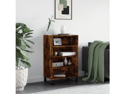 Skříň highboard kouřový dub 57 x 35 x 90 cm kompozitní dřevo 827241