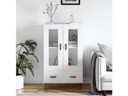 Skříň highboard bílá 69,5 x 31 x 115 cm kompozitní dřevo 828268
