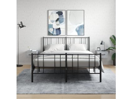 Nástěnné noční stolky 2 ks betonově šedé 35 x 35 x 20 cm 829813