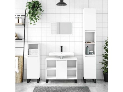 Koupelnová skříňka bílá 80 x 33 x 60 cm kompozitní dřevo 831636