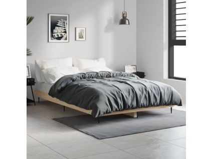 Rám postele bez matrace dub sonoma 120x190 cm kompozitní dřevo 832296
