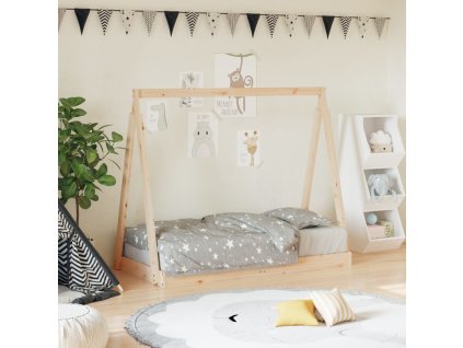 Dětská postel 70 x 140 cm masivní borové dřevo 834525