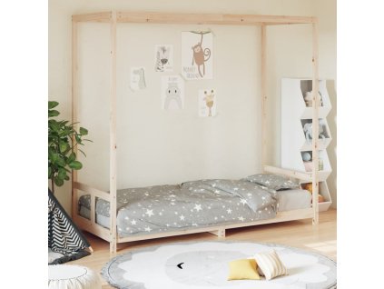 Dětská postel 80 x 200 cm masivní borové dřevo 834519