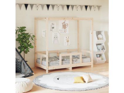 Dětská postel 70 x 140 cm masivní borové dřevo 834510