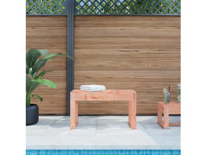 Zahradní lavice 80 x 38 x 45 cm masivní dřevo douglasky 825091