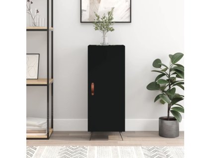 Příborník černý 34,5 x 34 x 90 cm kompozitní dřevo 828509