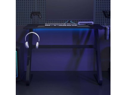 Herní stůl s nohami ve tvaru ZZ černý 110 x 60 x 75 cm 325412