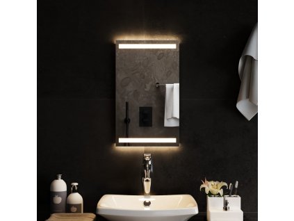 Koupelnové zrcadlo s LED osvětlením 30x50 cm