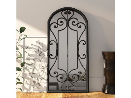 Zrcadlo černé 100 x 45 cm železo do interiéru 3093544