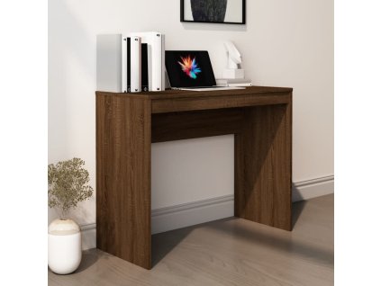 Psací stůl hnědý dub 90 x 40 x 72 cm kompozitní dřevo 815305