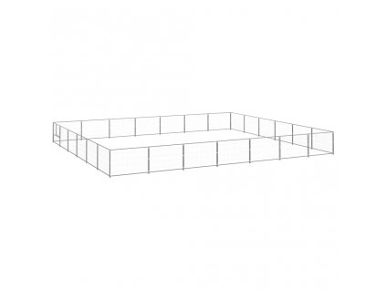 Psí kotec stříbrný 42 m² ocel 3082175