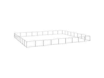 Psí kotec stříbrný 72 m² ocel 3082191
