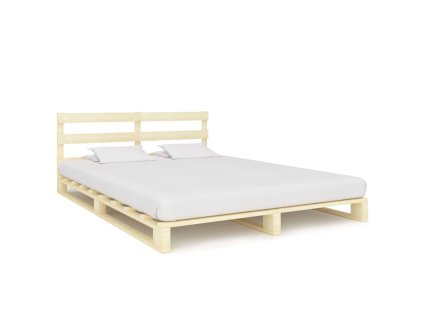 Rám postele z palet masivní borovice 140 x 200 cm 285244