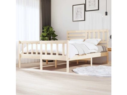 Rám postele masivní dřevo 140 x 200 cm 3101153