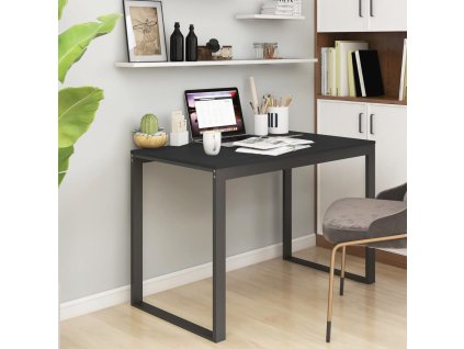 Počítačový stůl černý 110 x 60 x 73 cm dřevotříska 30196