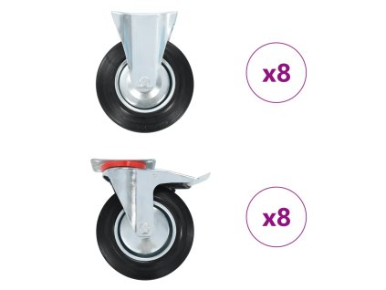 16 ks pojezdová kolečka 200 mm 278058