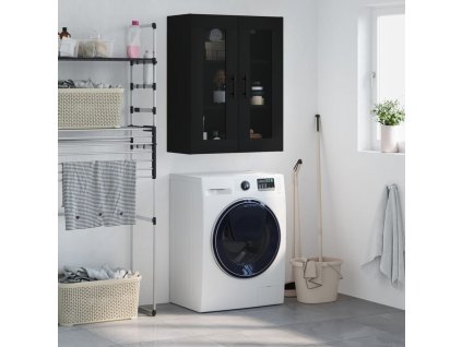 Nástěnná skříňka černá 69,5 x 34 x 90 cm 828501