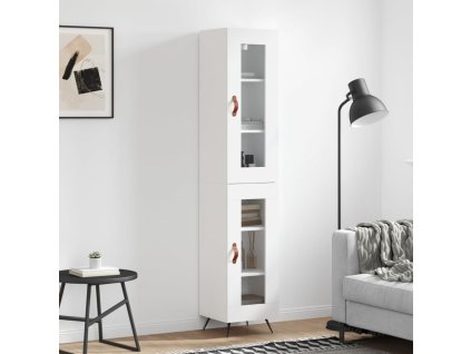 Skříň highboard bílá 34,5 x 34 x 180 cm kompozitní dřevo 3199401