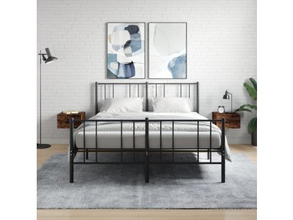 Nástěnné noční stolky 2 ks kouřový dub 35 x 35 x 20 cm 829863