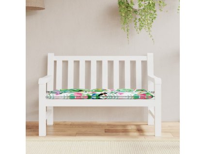 Poduška na zahradní lavici vícebarevná 120 x 50 x 7 cm textil 361597