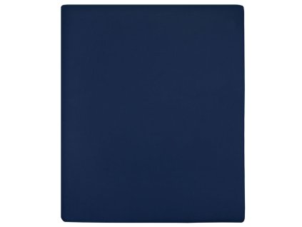 Jersey prostěradlo námořnická modř 100x200 cm bavlna 136232