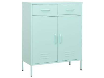 Úložná skříň mátová 80 x 35 x 101,5 cm ocel 336158