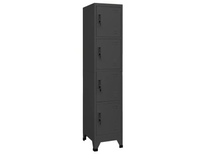 Uzamykatelná skříň antracitová 38 x 45 x 180 cm ocel 339787