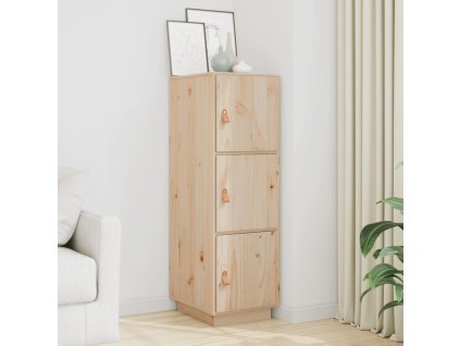 Skříň highboard 34 x 40 x 108,5 cm masivní borové dřevo 820167