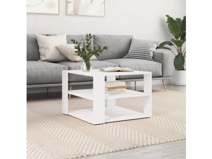 Konferenční stolek bílý 59,5 x 59,5 x 40 cm kompozitní dřevo 834245