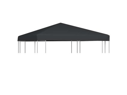 Náhradní střecha na altán 310 g/m² 3x3 m šedá 44781