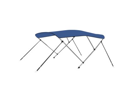 Bimini stříška se 3 oblouky modrá 183 x 160 x 137 cm 92364