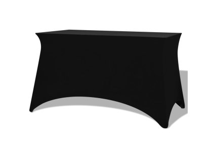 Strečový návlek na stůl 2 ks 243x76x74 cm černá 132038