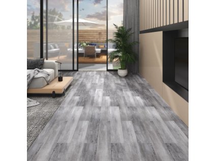 Podlahová krytina PVC 5,02 m² 2 mm samolepicí matné šedé dřevo 146602