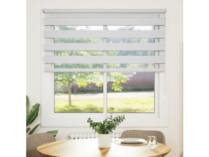 Zebrová roleta 140,9 x 175 cm Šířka látky 136,7 cm bílá 240222