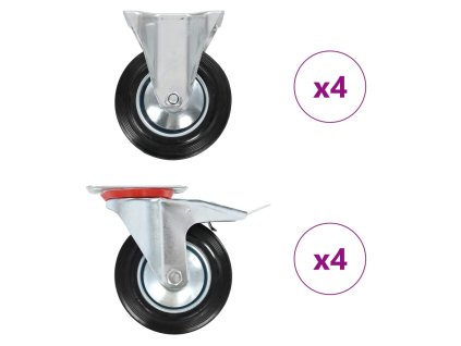 8 ks pojezdová kolečka 160 mm 278051