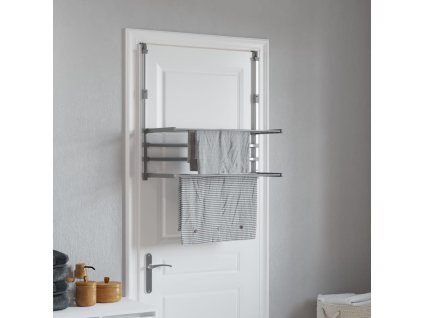 Sušák na prádlo na balkon 89 x 25 x (60–95) cm hliník 154605