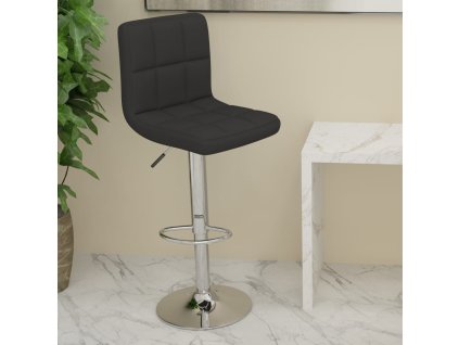 Barová židle černá textil 334235