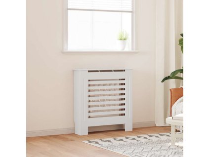 Kryt na radiátor MDF bílý 78 cm 325563
