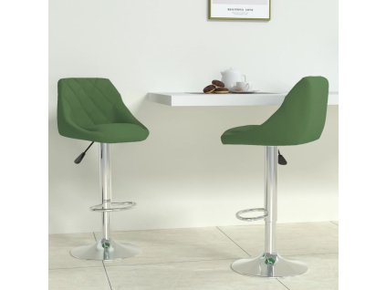 Barové židle 2 ks tmavě zelené samet 335308