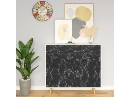 Samolepící tapeta na nábytek černý kámen 500 x 90 cm PVC 326143