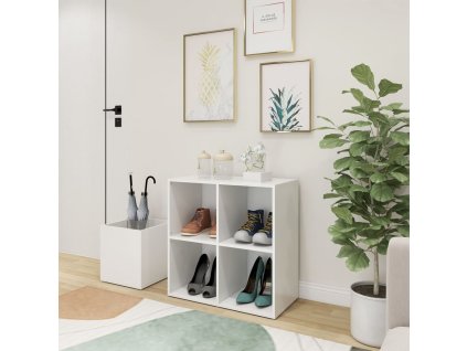 Botník do předsíně bílý 105 x 35,5 x 70 cm kompozitní dřevo 808251
