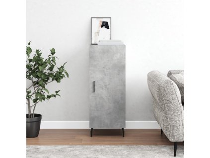 Příborník betonově šedý 34,5 x 34 x 90 cm kompozitní dřevo 828560