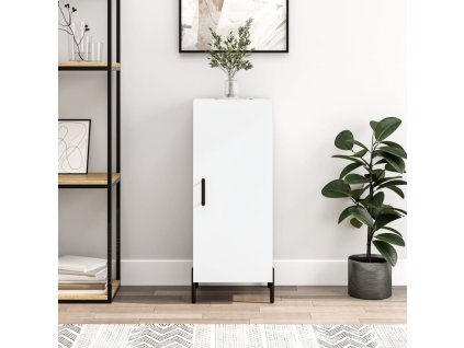 Příborník bílý 34,5 x 34 x 90 cm kompozitní dřevo 828548