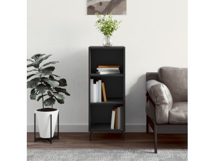 Příborník černý 34,5 x 32,5 x 90 cm kompozitní dřevo 828749