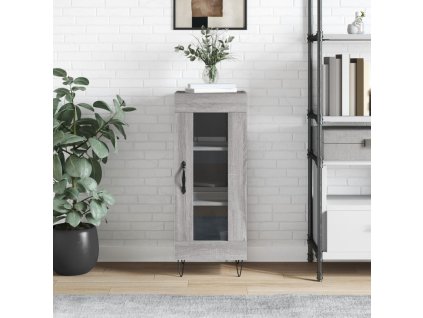 Příborník šedý sonoma 34,5 x 34 x 90 cm kompozitní dřevo 828794