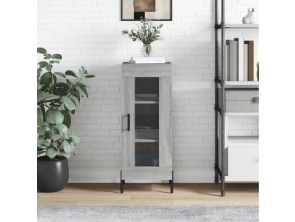 Příborník šedý sonoma 34,5 x 34 x 90 cm kompozitní dřevo 828810