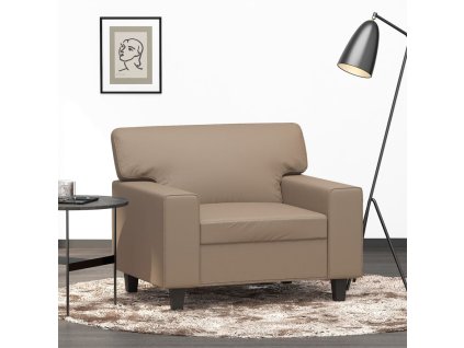 Křeslo cappuccino 60 cm umělá kůže 359411