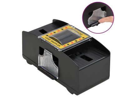 Automatická míchačka karet černá 2 balíčky 80419