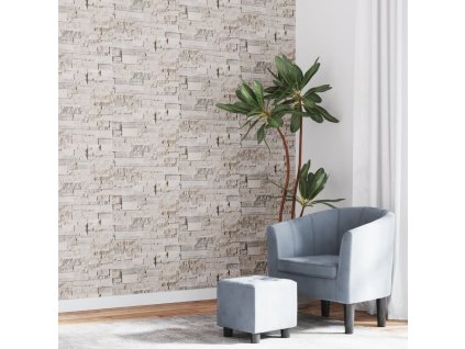 Tapeta 3D vzhled kamene krémová 10 x 0,53 m vliesová 353395