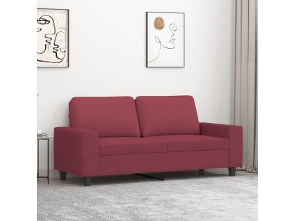 2místná pohovka vínová 140 cm textil 359397